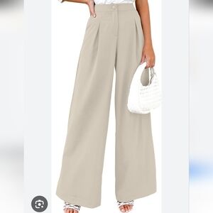 MIROL Women's High Waist Wide Leg Palazzo Pants with Pockets Size XL